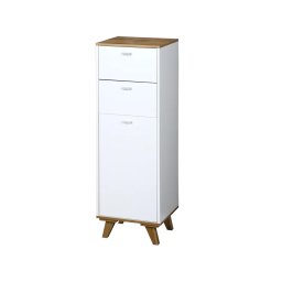KESPER KSP15992 ORMARIĆ SA 2 LADICE I 1 VRATIMA 32X28X96 CM BELI LAK