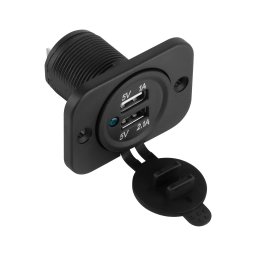 PEIYING Auto punjač i adapter 2xUSB za ugradnju 3.1A PY-CHR0001