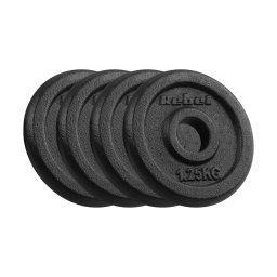 REBEL ACTIVE Liveni okrugli tegovi klasika set 4x1.25kg / 31mm RBA-2126