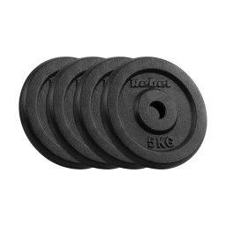REBEL ACTIVE Liveni okrugli tegovi klasika set 4x5kg / 31mm RBA-2128