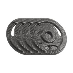 REBEL ACTIVE Liveni gvozdeni tegovi sa tri rukohvata set 4x1.25kg / 31mm RBA-2132
