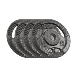 REBEL ACTIVE Liveni gvozdeni olimpijski tegovi sa rukohvatima set 4x2.5kg / 51mm RBA-2143-02.5