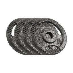 REBEL ACTIVE Liveni gvozdeni tegovi sa tri rukohvata set 4x2.5kg / 31mm RBA-2133