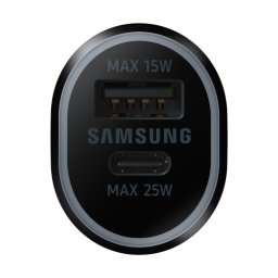 SAMSUNG Auto punjač EP-L4020-NBE 15W+25W Type A+Type C CRNI