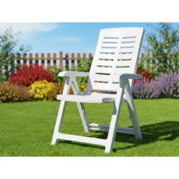 Proizvod sa nedostatkom - OUTLET - Ipae ProGarden Yuma White - Višepoziciona Sklopiva Fotelja ( 029089 )