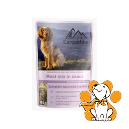 Carpathian Pet Food Adult Small Assorted Meat in Sauce 100g, Hrana Za Male Pse