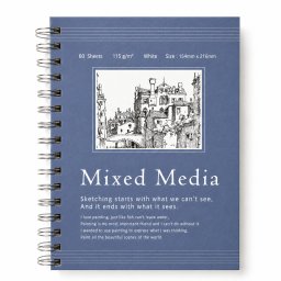 Blok Mixed Media beli list 154x216 115g 60l 251286