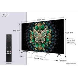 TCL 75C6K/MiniLED-QLED/75"/4K UHD/144Hz/Google TV/crna Televizor ( 75C6K )