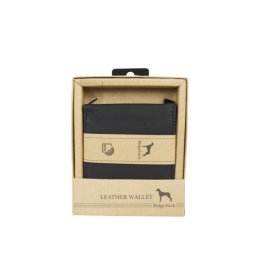 Ridgeback Novčanik muški kožni JBNC62 sa RFID zaštitom i futrolom za kartice 95x120x20 mm crna ( 16NMB62B )