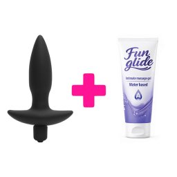 Silikonski analni vibrator S Vibrating Anal Plug i lubrikant ku180