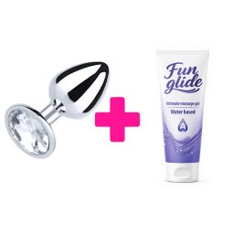 Srednji analni dildo i lubrikant ku193