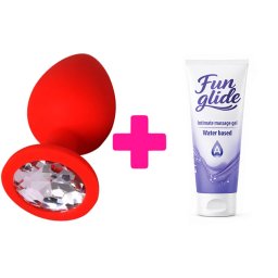 Veliki silikonski analni dildo i lubrikant ku202