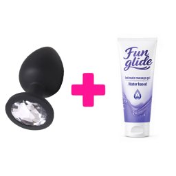Mali silikonski analni dildo i lubrikant ku206