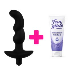 Zakrivljeni Analni Vibrator i lubrikant ku215