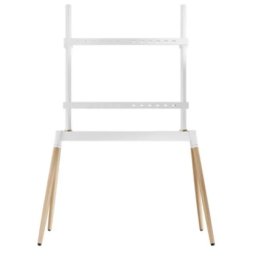 TVS-86F-01-W Gembird Podno postolje za TV, 55-86inc, belo/drvo
