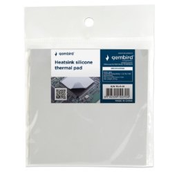 TG-P-01 Gembird Termo podloga za hladjenje CPU/VGA 23g Silver, Therm.cond.>2.0W/m-K, 100x100x1mm