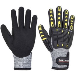 Portwest Rukavice a722 - anti impact otporne na prosecanje,crno-sive, vel.l ( 66201 )