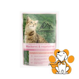 Carpathian Pet Food Cat Mackerel 100g, Bogata Omega-3 Kiselinama