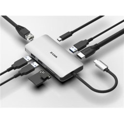 D-Link USB HUB USB-C-->USB-3.0,USB-C,RJ45,HDMI,D-Link, DUB-M810 ( 0001184158 )