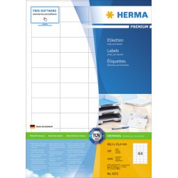 Herma etikete 48,3x25,4 A4/44 1/100 bela ( 02H4272 )
