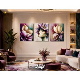DIGITAL ART slike na platnu Ljubicasta elegancija ms304