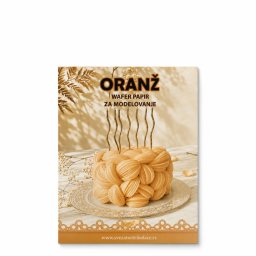 Oranž wafer papir za modelovanje 10 kom