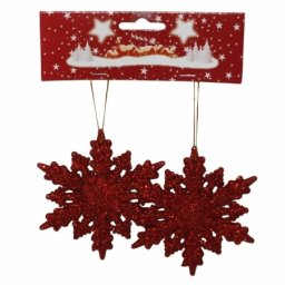 Pahulje 11cm 2kom/set crvene ( 40-633000 )