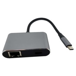 Fast Asia adapter-konvertor TIP C na 2xUSB 3.0+TIP C+RJ45
