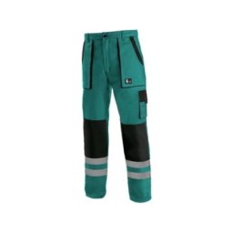 Canis Radne pantalone do struka luxy bright zeleno-crna vel.58 ( 67064 )