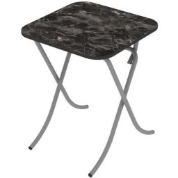 Alesta AL10032CM sto višenamenski sklopivi tekstura crni mermer 60X60CM