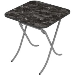 Alesta AL10033CM sto višenamenski sklopivi tekstura crni mermer 70X70CM