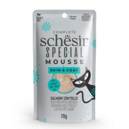 Schesir Special Skin&Coat Mousse – Losos, Piletina, Kokosovo i Losovo Ulje - 70 g