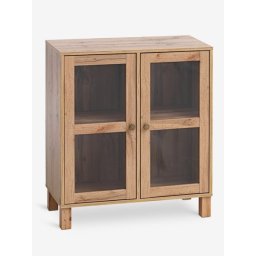 Zidni element modul vitrina divlji natur hrast boja