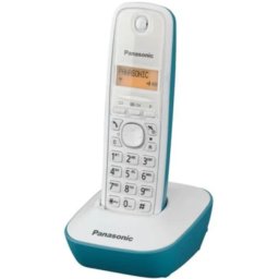 Panasonic kx-tg1611spc plavi,memorija 50 brojeva,6 melodija zvona bezicni telefon