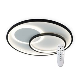 LED plafonjera crna 2x20W 180~260V 3CCT 3000/4000/6500K SMD sa daljinskim 2.4G M205469