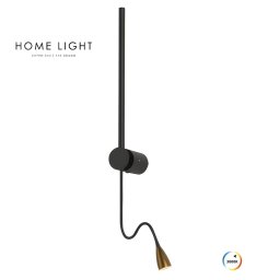 LED ZIDNA LAMPA 4W WW 3000K SOLEA 98 CRNA BBLINK