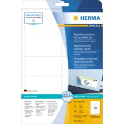 Herma etikete 96X50,8 A4/10 1/25 removable ( 02H4349 )