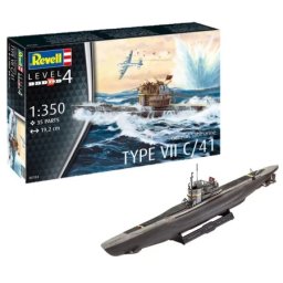 Revell maketa starter kit german submarine type vii c/41 ( RV75154 )
