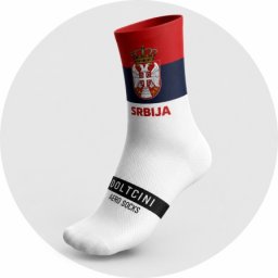Aero biciklističke čarape srbija, s-m ( 461-S/M )