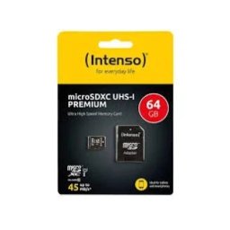 Intenso 64GB UHS-I Premium 3423490 + adapter Micro SDXC