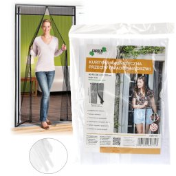 Magnetna zavesa protiv insekata za vrata 80/90/100 × 210/220 cm, bela