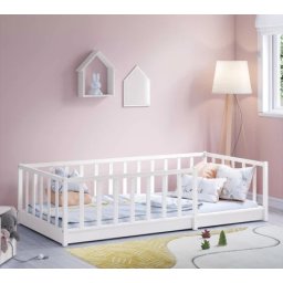 Cilek Montes white krevet sa ogradom (90x190) ( 20.77.1315.01 )