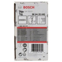Bosch SK64 20G 44 mm Ravni ekser sa upuštenom glavom pocinkovana ( 2608200530 )