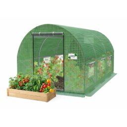 Baštenski plastenik za paradajz – zeleni, 200 × 77 × 168/146 cm 5507