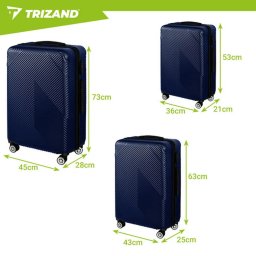 Trizand Putnički Koferi Tri Komada Plave Boje