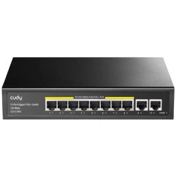 Svič 10/100/1000 10-port Cudy GS1010PE 8 Gbit PoE+ port/2 Gbit Uplink porta 120W