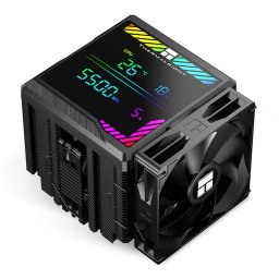 CPU Hladnjak Thermalright Peerless Assassin 140 Digital Black, visina 165mm, 6 heatpipes, LGA115X/1200/1700/1851/AM4/AM5