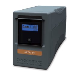 Socomec UPS NeTYS PE 1500VA, 900W 230V 50, 60Hz AVR, Step wave, LCD displej, RJ45, 1xUSB