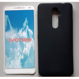 TPU Maska PUDDING Alcatel OT-5099, Alcatel 3V 2018 (6.0") crna