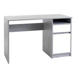 Radni sto 54x120 boja beton/bela